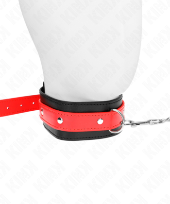 KINK - COLAR COM ALÇA VERMELHA 65 CM AJUSTÁVEL 36-43 CM X 5 CM