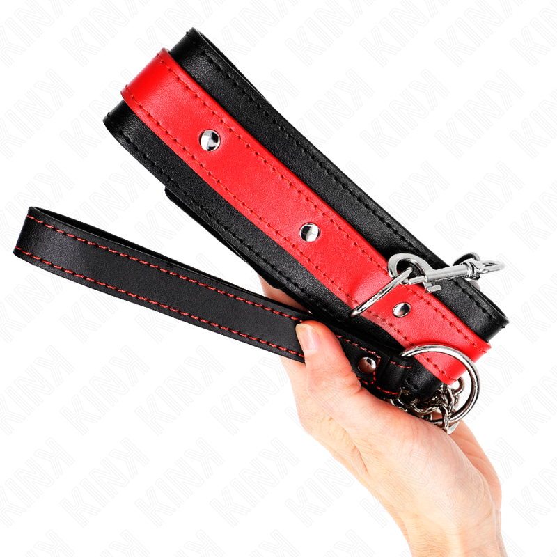 KINK - COLAR COM ALÇA VERMELHA 65 CM AJUSTÁVEL 36-43 CM X 5 CM - Imagem 2
