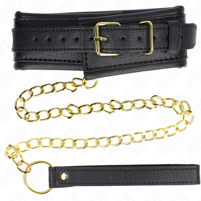KINK - COLAR COM ESPONJA ALÇA DE IMITAÇÃO DE COURO MODELO 1 AJUSTÁVEL 37-54 CM X 3 CM - Imagem 5