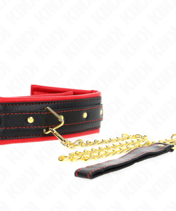 KINK - COLAR COM ESPONJA ALÇA DE IMITAÇÃO DE COURO MODELO 2 AJUSTÁVEL 37-54 CM X 3 CM - Imagem 3