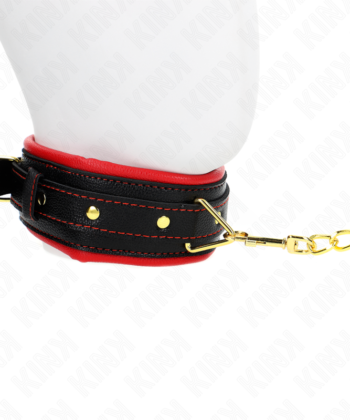 KINK - COLAR COM ESPONJA ALÇA DE IMITAÇÃO DE COURO MODELO 2 AJUSTÁVEL 37-54 CM X 3 CM - Imagem 4