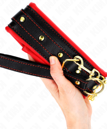 KINK - COLAR COM ESPONJA ALÇA DE IMITAÇÃO DE COURO MODELO 2 AJUSTÁVEL 37-54 CM X 3 CM - Imagem 5
