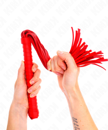 KINK - CHICOTE COM CABO TEXTURADO VERMELHO 48,5 CM