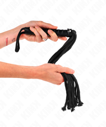 Visão alternativa de KINK - CHICOTE DE CORDA PRETA 56 CM