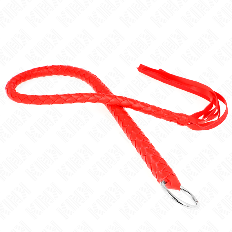 KINK - CHICOTE DE SERPENTE COM ANEL DE MÃO VERMELHO 65 CM - Image 2