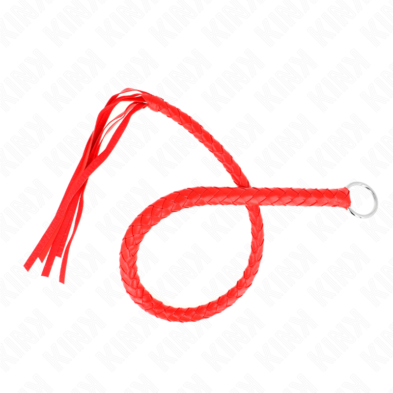KINK - CHICOTE DE SERPENTE COM ANEL DE MÃO VERMELHO 65 CM - Image 4