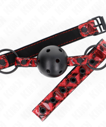 Visão alternativa de KINK - BOLA PADRÃO DIAMANTE 4,5 CM GAG MODELO 2 64,5 CM AJUSTÁVEL 42-60 CM