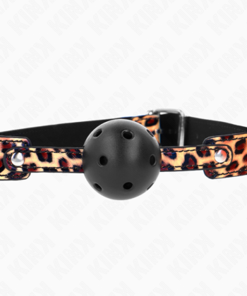 Visão alternativa de KINK - BOLA RESPIRÁVEL LEOPARDO 4,5 CM MORDAÇA 65 x 2,5 CM