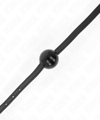 Visão alternativa de KINK - BOLA SIMPLES PRETA MORDAÇA 4 CM 65 x 1,5 CM