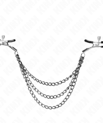 Alternative view of KINK - PINÇAS PARA BICOS COM 3 CORRENTES PRETAS 20/23/28 CM