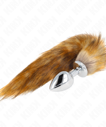 Alternative view of KINK - PLUG ANAL TAMANHO L 10 X 4 CM COM CAUDA SINTÉTICA 40 CM MARROM