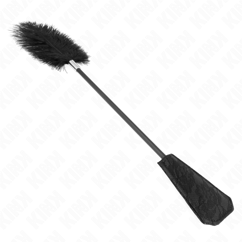 KINK - PENAS DE AVESTRUZ PARA CÓCEGAS COM PALETE DE RENDA 56 CM - Imagem 4