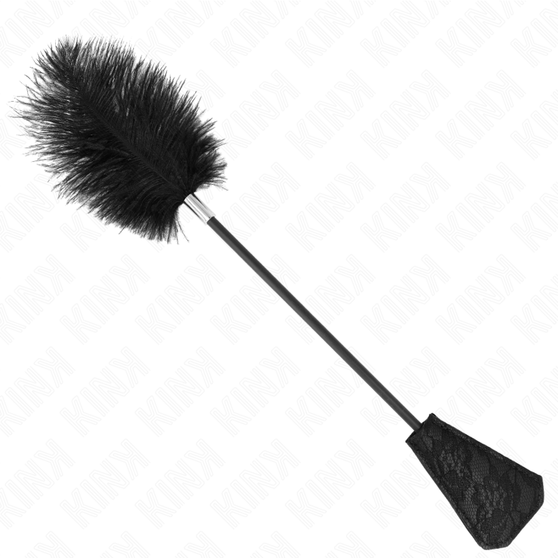 KINK - PENAS DE AVESTRUZ PARA CÓCEGAS COM PALETE DE RENDA 56 CM - Imagem 5