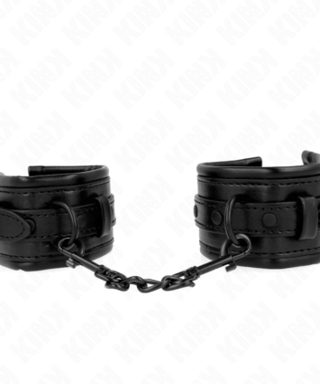 Visão alternativa de KINK - PUNHOS PRETOS AJUSTÁVEIS 20-30 CM X 6 CM