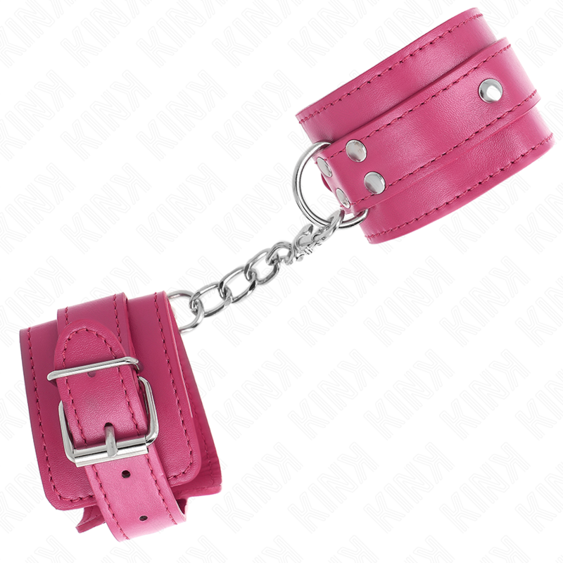 KINK - 3 RETENÇÕES DE PULSO D-RING AJUSTÁVEIS ROSA 17,5-25 CM X 6 CM - Imagem 3