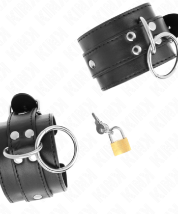 Visão alternativa de KINK - RETENÇÕES DE PULSO BLOQUEADAS O-RING PRETO AJUSTÁVEIS 20-28 CM X 5,5 CM