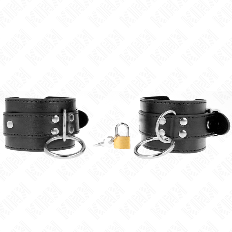 KINK - RETENÇÕES DE PULSO BLOQUEADAS O-RING PRETO AJUSTÁVEIS 20-28 CM X 5,5 CM - Image 4