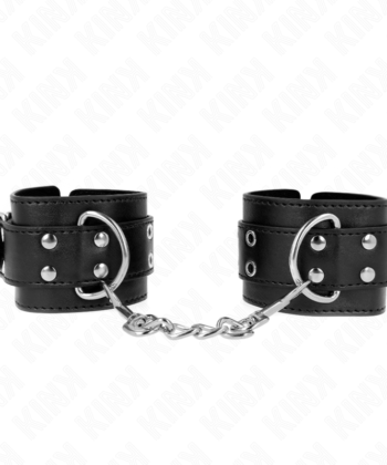 Visão alternativa de KINK - PUNHOS COM FIVELA DUPLA PRETO AJUSTÁVEIS 19-26 CM