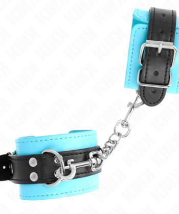 Visão alternativa de KINK - GANCHO DE PULSO FORRO DE PELE AZUL AJUSTÁVEL 20-28 CM X 5,5 CM