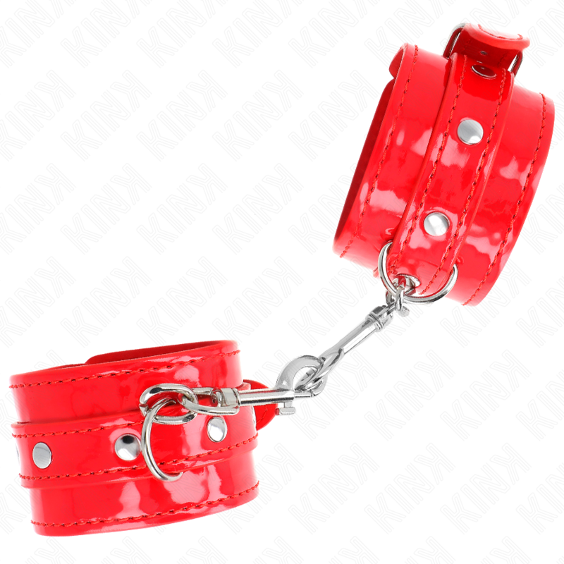KINK - PUNHOS DE MÃO BRILHANTE VERMELHO AJUSTÁVEL 23-33 CM - Imagem 2