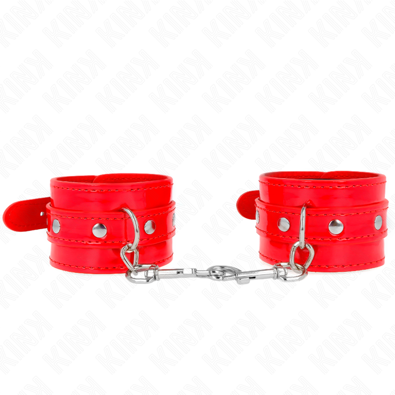 KINK - PUNHOS DE MÃO BRILHANTE VERMELHO AJUSTÁVEL 23-33 CM - Imagem 4