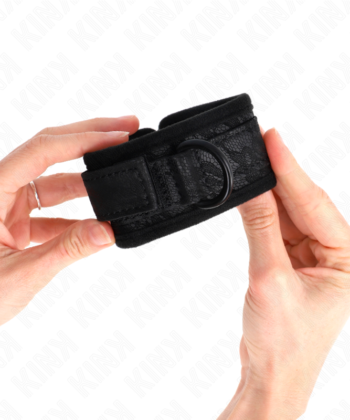Visão alternativa de KINK - PUNHOS COBERTOS DE RENDA ESCURA NEOPRENE AJUSTÁVEL PRETO 20-29 CM X 5 CM