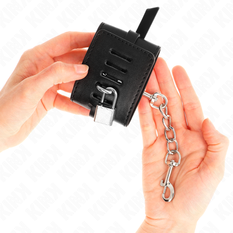 KINK - REMOÇÕES DE PULSO COM BLOQUEIO DELUXE PRETO AJUSTÁVEIS 14,5-21 CM X 6 CM - Imagem 4