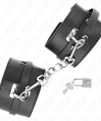 KINK - REMOÇÕES DE PULSO COM BLOQUEIO DELUXE PRETO AJUSTÁVEIS 14,5-21 CM X 6 CM - Imagem 3