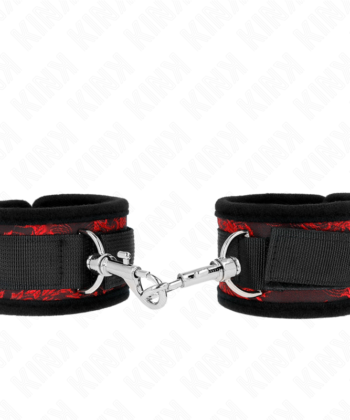 KINK - RESTRIÇÕES DE PULSO SCANDAL VERMELHO-PRETO - Imagem 2