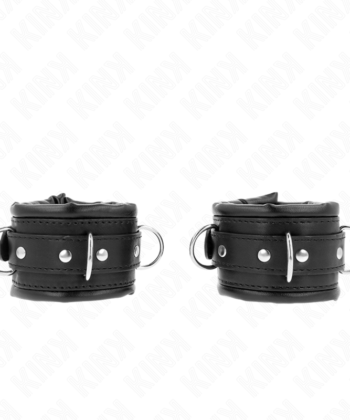 Visão alternativa de KINK - PULSO PESADO COM FORRO DE PELE PRETA AJUSTÁVEL 20-30 CM X 6 CM