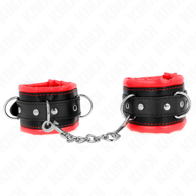 KINK - PULSO PESADO COM FORRO DE PELE VERMELHA AJUSTÁVEL 20-30 CM X 6 CM - Imagem 2