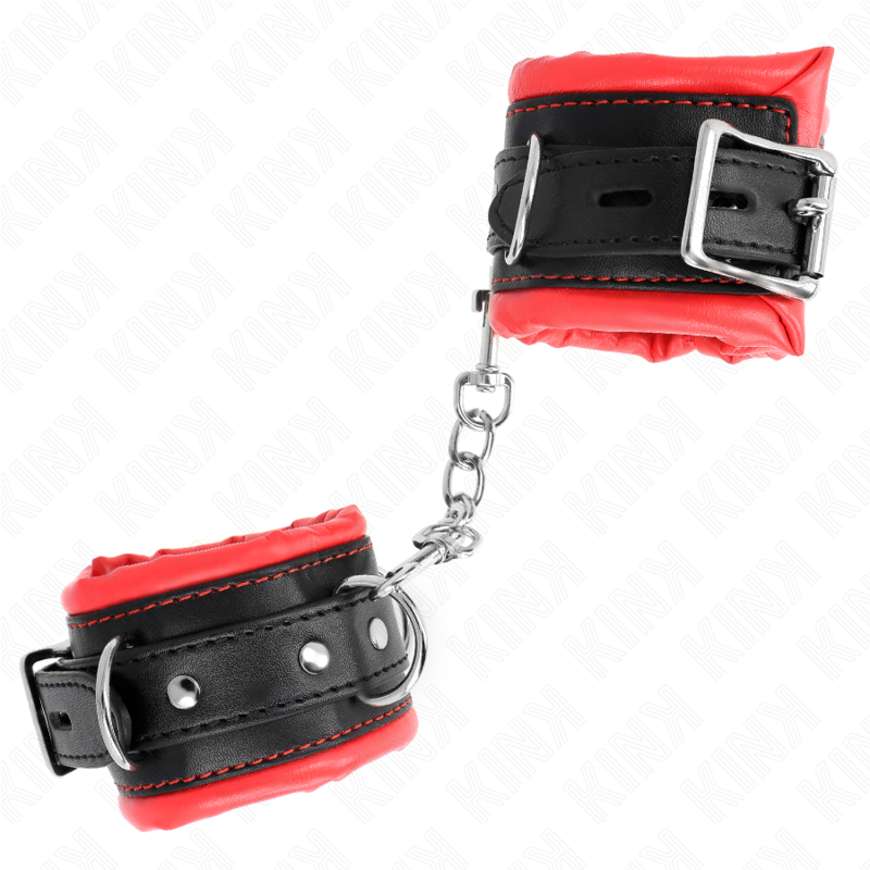 KINK - PULSO PESADO COM FORRO DE PELE VERMELHA AJUSTÁVEL 20-30 CM X 6 CM - Imagem 3