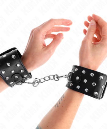 KINK - RETENÇÕES DE PULSO PUNK AJUSTÁVEIS 19-24 CM X 5,5 CM