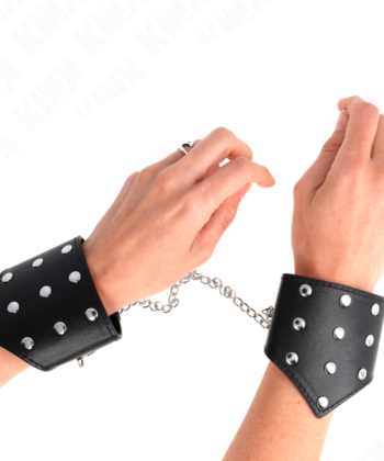 KINK - PULSEIRAS ESTILO PONTO PRETO COM CORRENTE AJUSTÁVEL ??17-23 CM X 8,5 CM