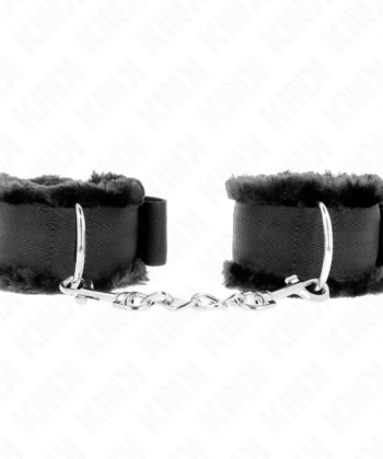 Visão alternativa de KINK - PULSO FORRO PELUDO PRETO AJUSTÁVEL 17-31 CM X 7 CM