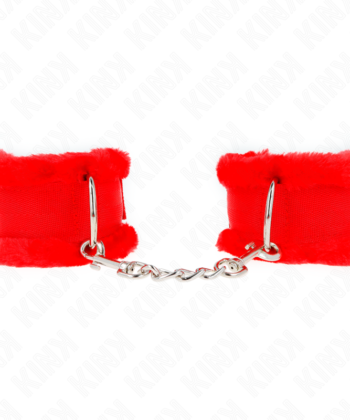 Visão alternativa de KINK - PULSO FORRO PELUDO VERMELHO AJUSTÁVEL 17-31 CM X 7 CM