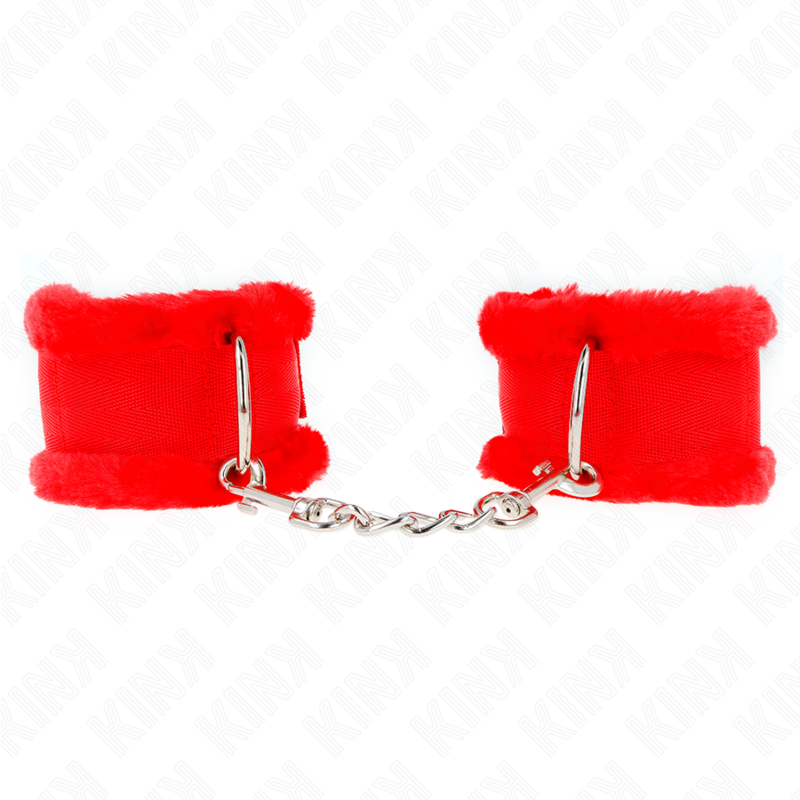 KINK - PULSO FORRO PELUDO VERMELHO AJUSTÁVEL 17-31 CM X 7 CM - Imagem 2