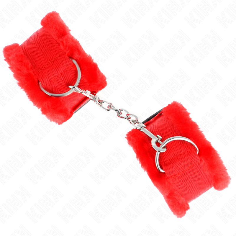 KINK - PULSO FORRO PELUDO VERMELHO AJUSTÁVEL 17-31 CM X 7 CM - Imagem 3