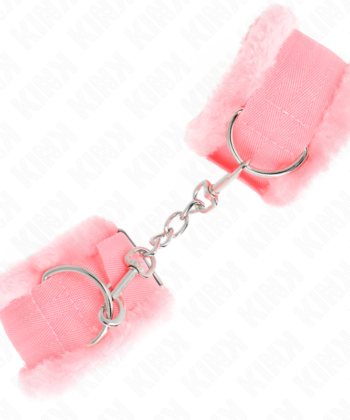 KINK - PULSO FORRO PELUDO ROSA AJUSTÁVEL 17-31 CM X 7 CM - Imagem 3
