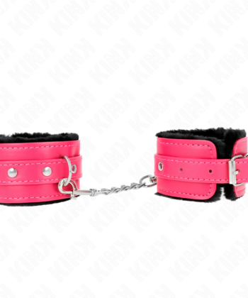 Visão alternativa de KINK - PULSO PREMIUM FORRO DE PELE PRETO COM CINTO RASPBERRY ROSE AJUSTÁVEL 17-29 CM X 6 CM