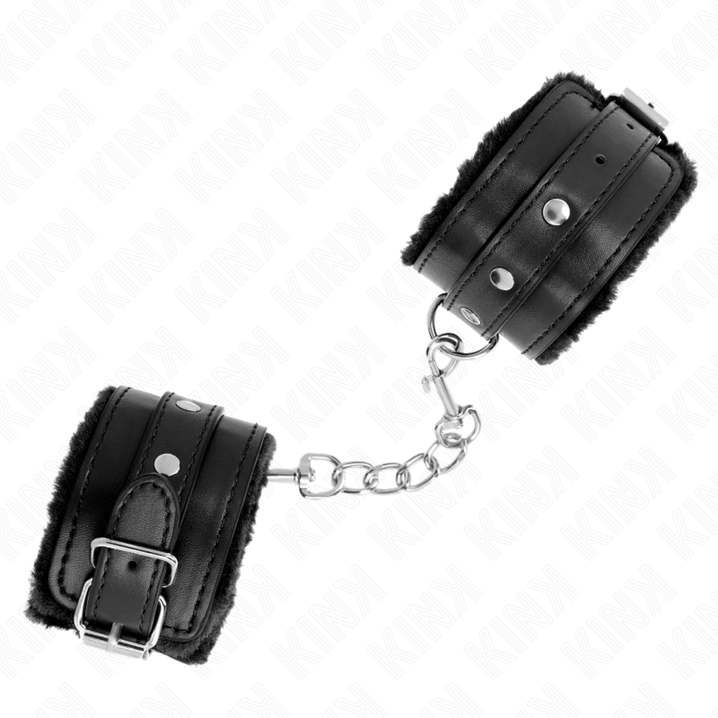 KINK - PULSO PREMIUM FORRO DE PELE PRETO COM CINTO PRETO AJUSTÁVEL 17-29 CM X 6 CM - Image 3