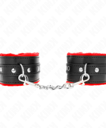 Visão alternativa de KINK - PULSO PREMIUM FORRO DE PELE VERMELHO COM CINTO PRETO AJUSTÁVEL 17-29 CM X 6 CM