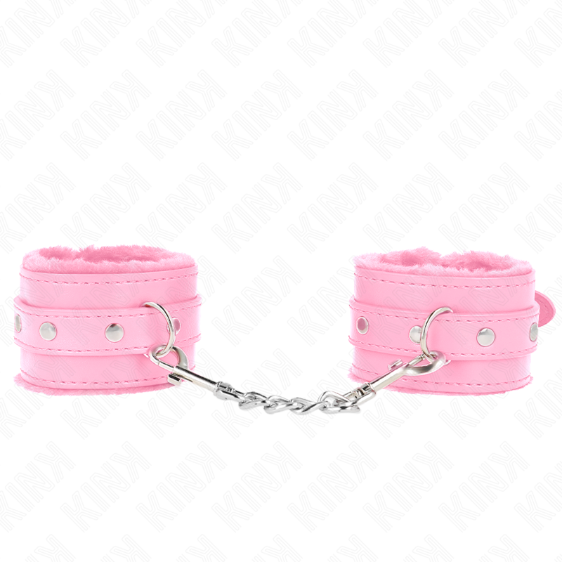KINK - PULSO PREMIUM FORRO DE PELE ROSA COM CINTO ROSA AJUSTÁVEL 17-29 CM X 6 CM - Imagem 2