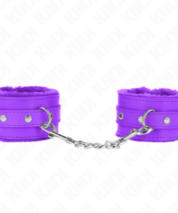 Visão alternativa de KINK - PULSO FORRO DE PELE PREMIUM ROXO COM CINTO ROXO AJUSTÁVEL 17-29 CM X 6 CM