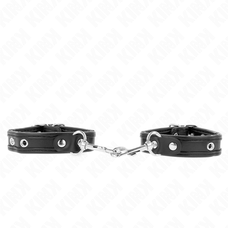 KINK - MINI PULSEIRAS PRETAS COM PREGOS AJUSTÁVEIS 16-22 CM X 2 CM - Imagem 2