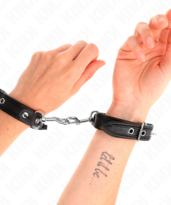 KINK - MINI PULSEIRAS PRETAS COM PREGOS AJUSTÁVEIS 16-22 CM X 2 CM
