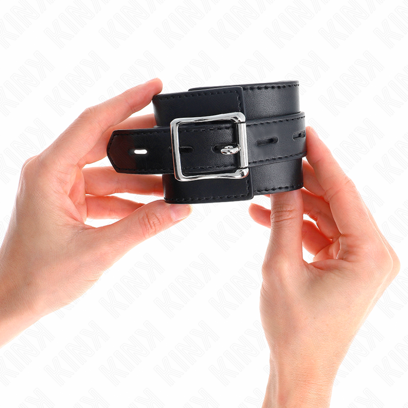 KINK - PULSO PRETO COM CINTO PRETO AJUSTÁVEL 17-28 CM X 6 CM - Imagem 4