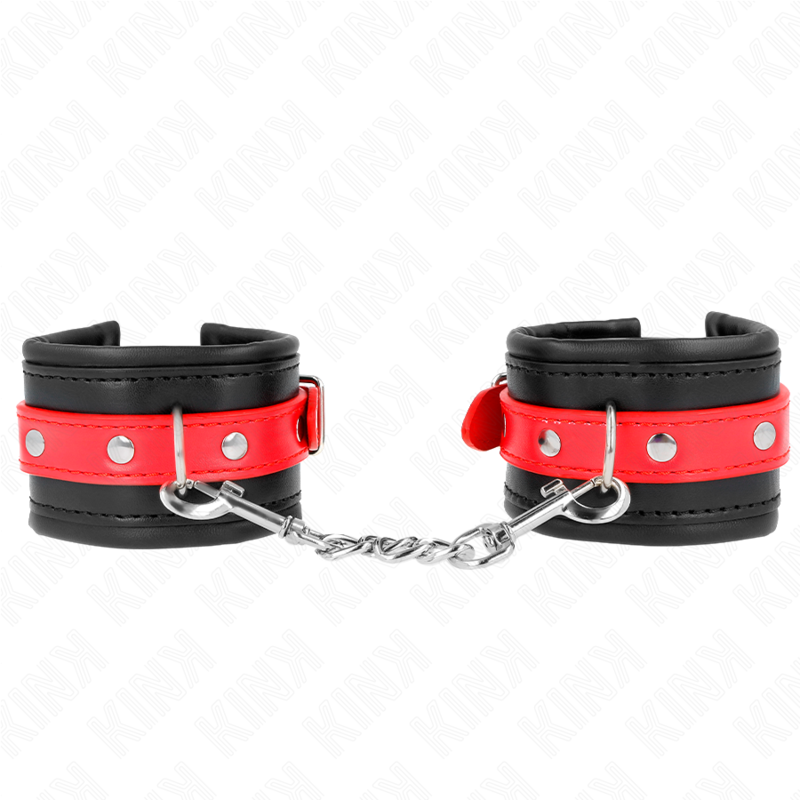 KINK - PULSO PRETO COM CINTO VERMELHO AJUSTÁVEL 17-28 CM X 6 CM - Imagem 2