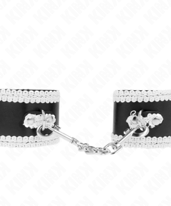 Visão alternativa de KINK - PULSO PRETO COM RENDA DECORADA BRANCA AJSUÁVEL 20-23 CM X 5,5 CM
