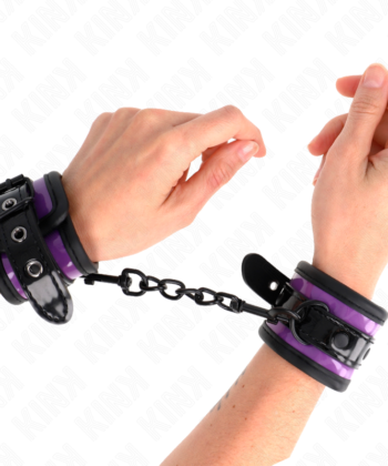 KINK - PUNHOS DE NEOPRENE ROXO CLARO AJUSTÁVEIS 21-28 CM X 5 CM
